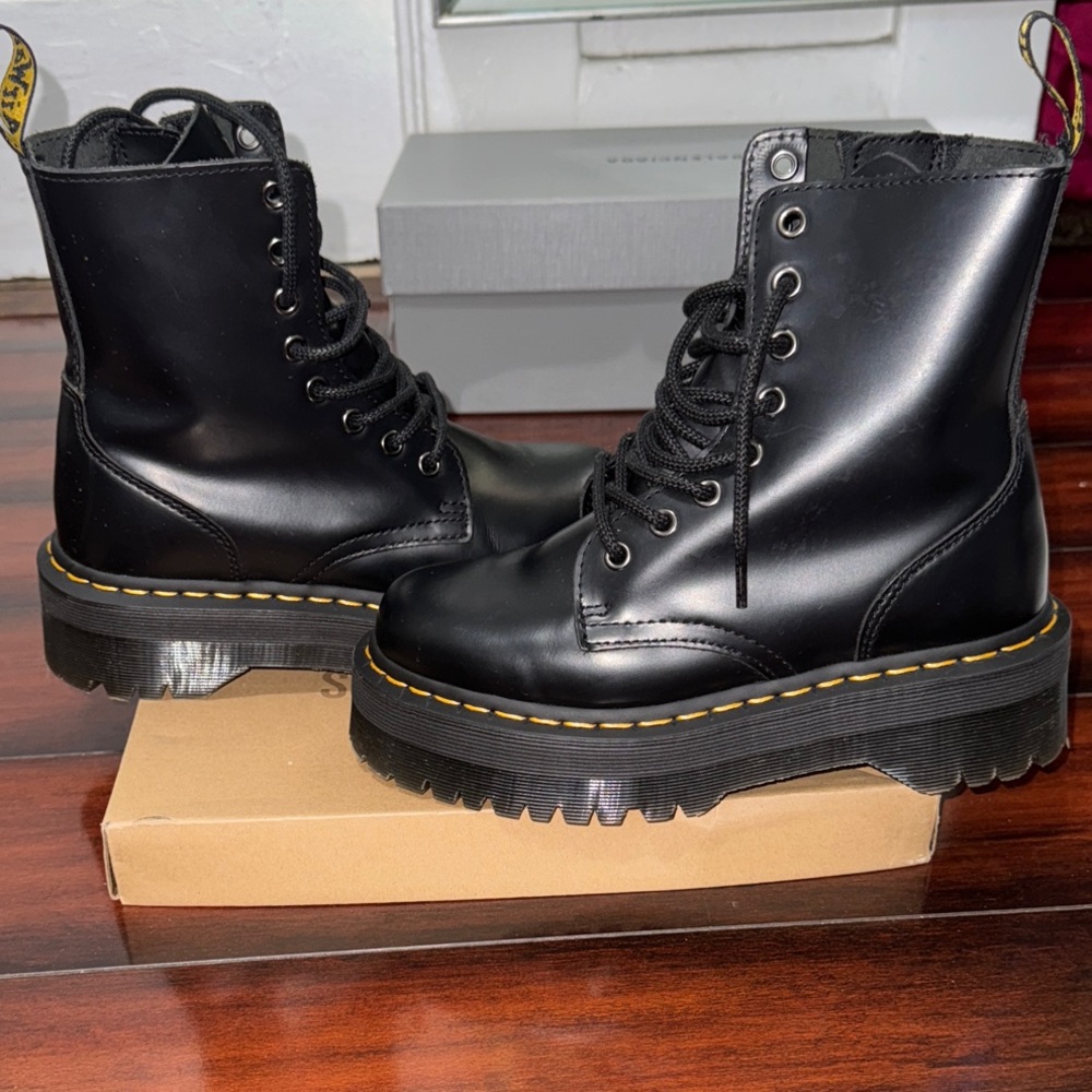 Dr. Martens Black Combat Boots